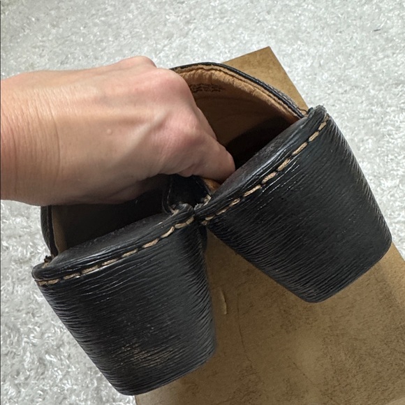Born post II black clog shoes women’s 7 - Picture 4 of 7